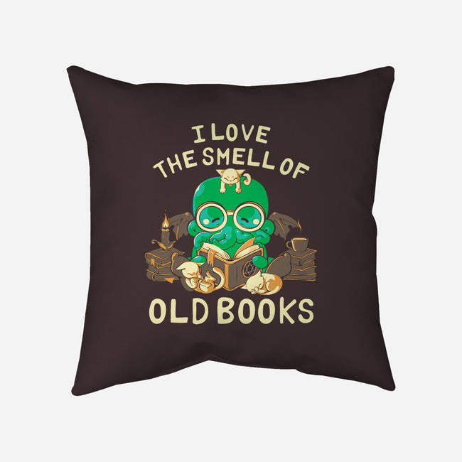 Old Books-none removable cover w insert throw pillow-naomori