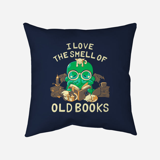 Old Books-none removable cover w insert throw pillow-naomori