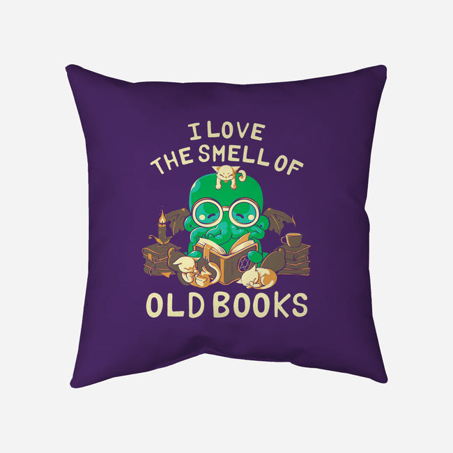 Old Books-none removable cover w insert throw pillow-naomori