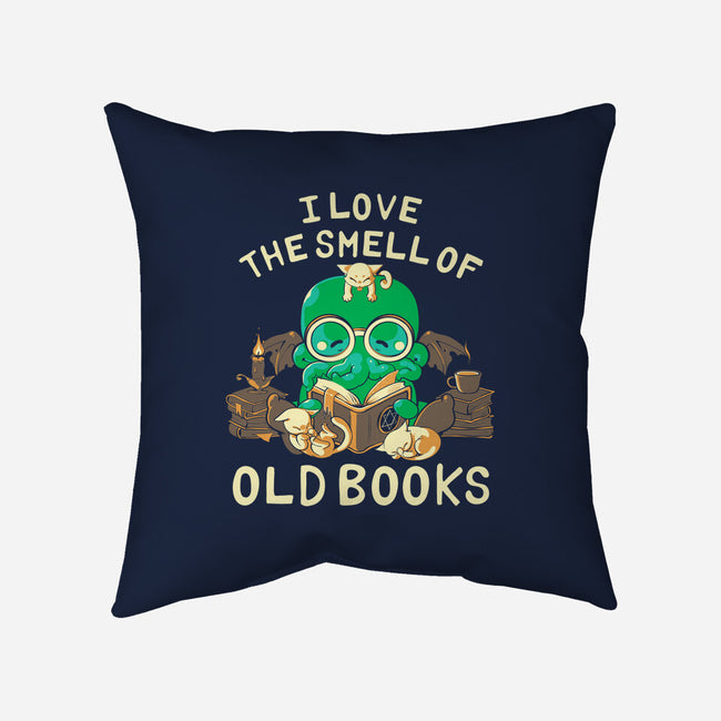 Old Books-none removable cover throw pillow-naomori