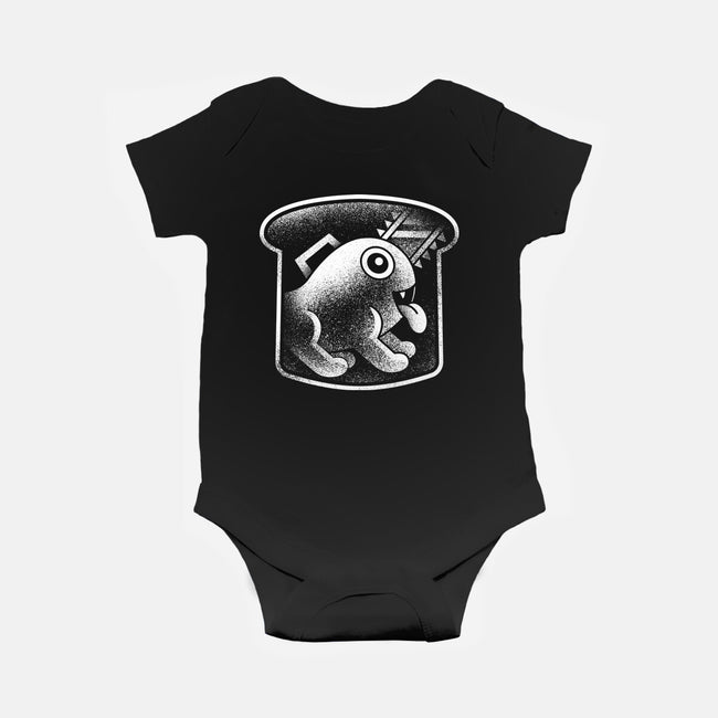 Demon Dog And Bread-baby basic onesie-Logozaste