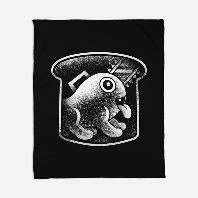 Demon Dog And Bread-none fleece blanket-Logozaste