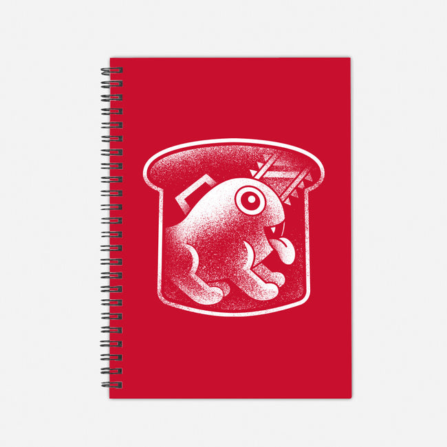 Demon Dog And Bread-none dot grid notebook-Logozaste
