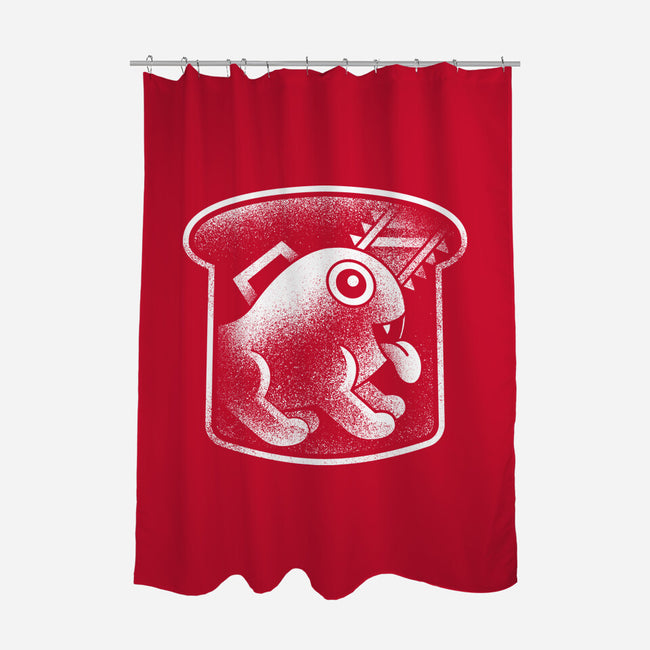 Demon Dog And Bread-none polyester shower curtain-Logozaste