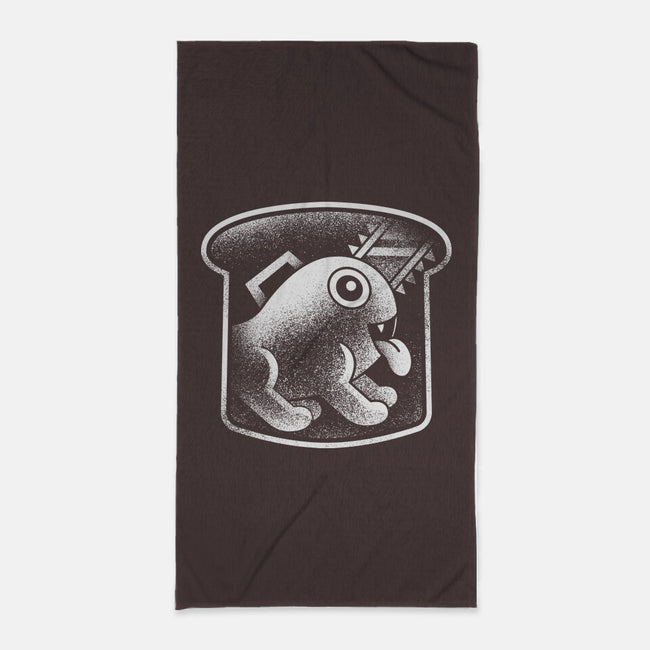 Demon Dog And Bread-none beach towel-Logozaste