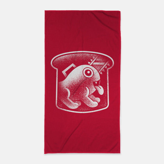 Demon Dog And Bread-none beach towel-Logozaste