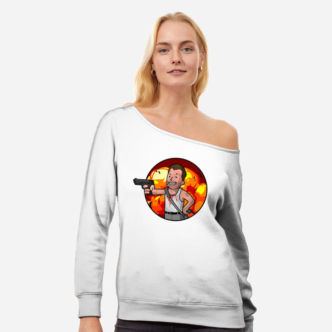 Vault McClane-womens off shoulder sweatshirt-jasesa