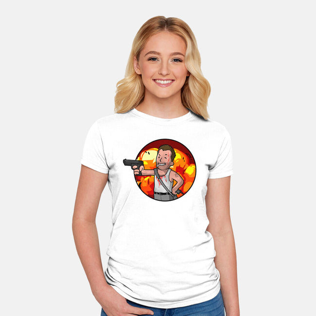Vault McClane-womens fitted tee-jasesa