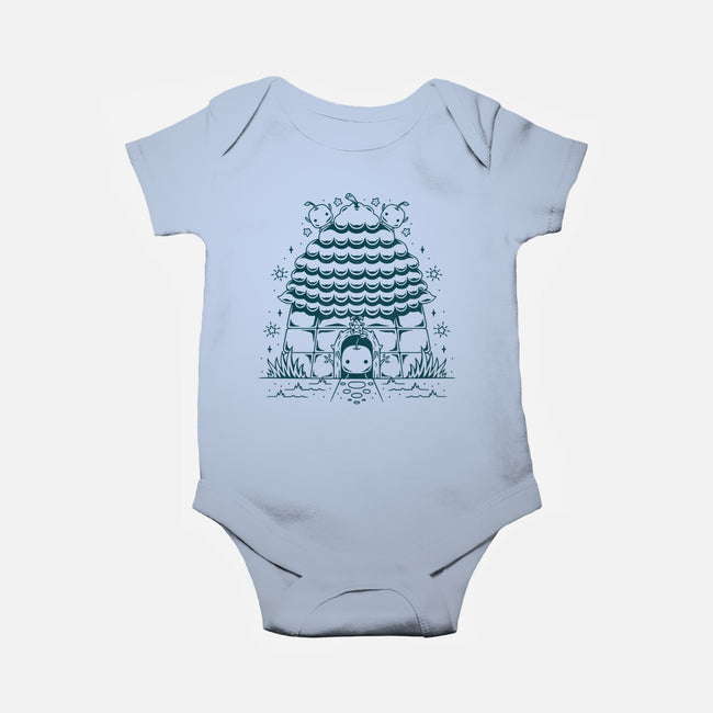 Junimo Hut-baby basic onesie-Alundrart