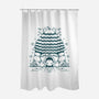 Junimo Hut-none polyester shower curtain-Alundrart