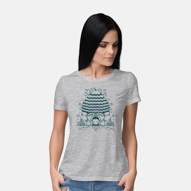 Junimo Hut-womens basic tee-Alundrart