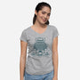 Junimo Hut-womens v-neck tee-Alundrart