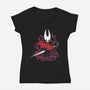 Red Silk-womens v-neck tee-marsdkart