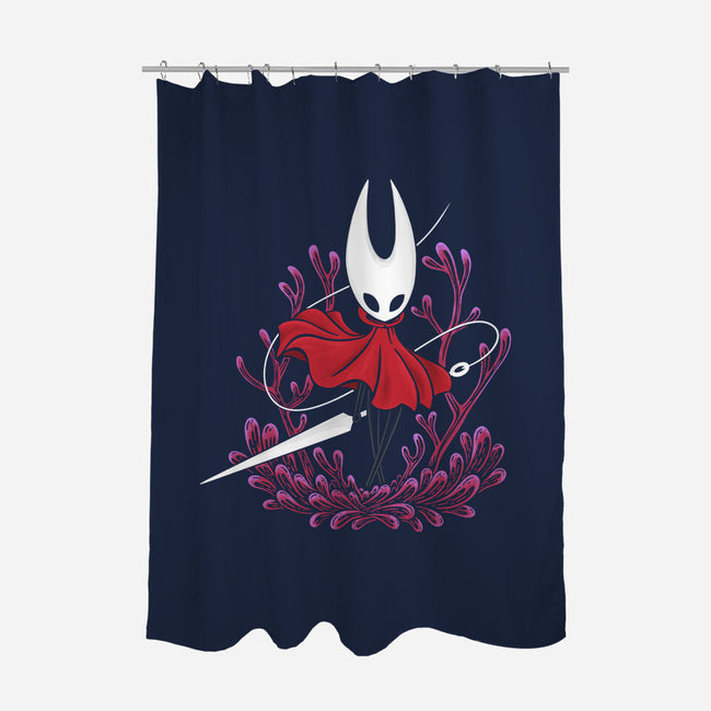 Red Silk-none polyester shower curtain-marsdkart