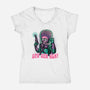 Greetings From Mars-womens v-neck tee-glitchygorilla