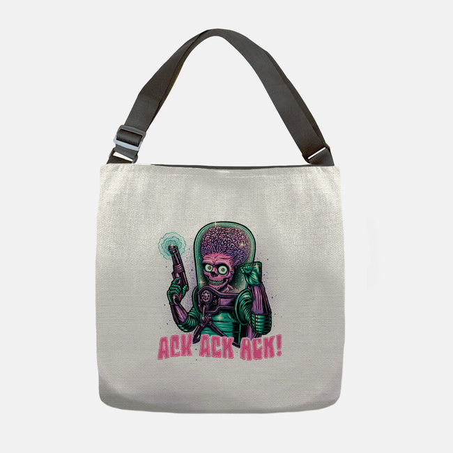 Greetings From Mars-none adjustable tote bag-glitchygorilla