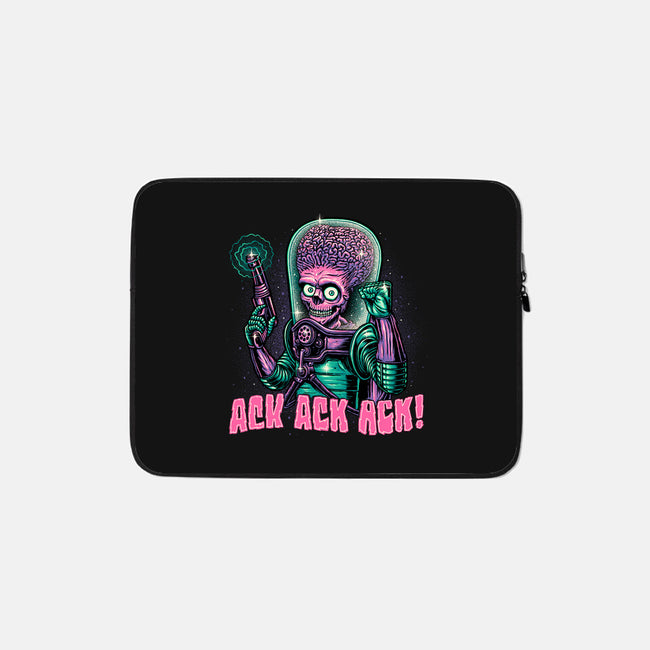 Greetings From Mars-none zippered laptop sleeve-glitchygorilla