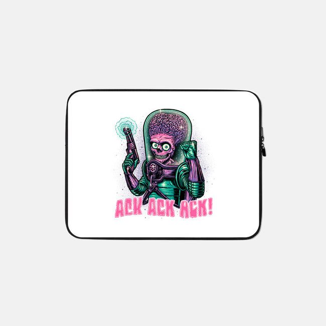 Greetings From Mars-none zippered laptop sleeve-glitchygorilla