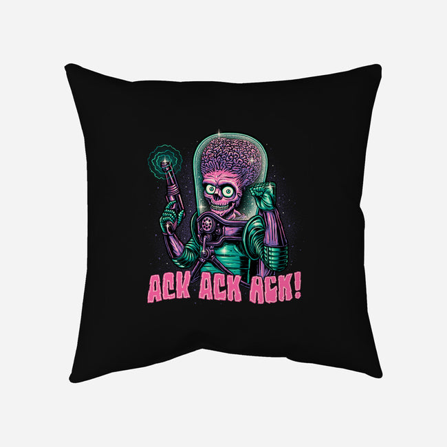 Greetings From Mars-none removable cover throw pillow-glitchygorilla