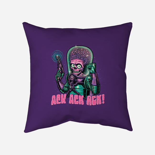 Greetings From Mars-none removable cover throw pillow-glitchygorilla