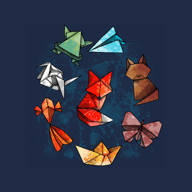 Origami Animals-none basic tote bag-Vallina84