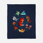 Origami Animals-none fleece blanket-Vallina84