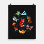 Origami Animals-none matte poster-Vallina84