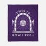 How I Roll-none fleece blanket-Alundrart