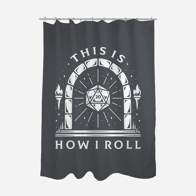 How I Roll-none polyester shower curtain-Alundrart