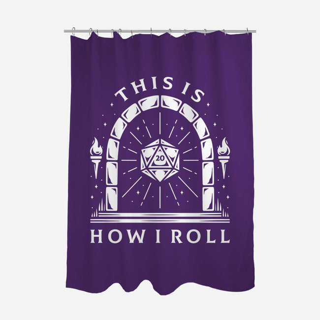 How I Roll-none polyester shower curtain-Alundrart