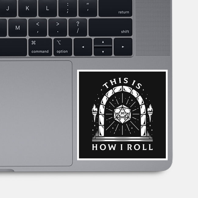 How I Roll-none glossy sticker-Alundrart