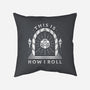 How I Roll-none removable cover w insert throw pillow-Alundrart