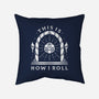 How I Roll-none removable cover w insert throw pillow-Alundrart