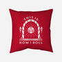 How I Roll-none removable cover w insert throw pillow-Alundrart