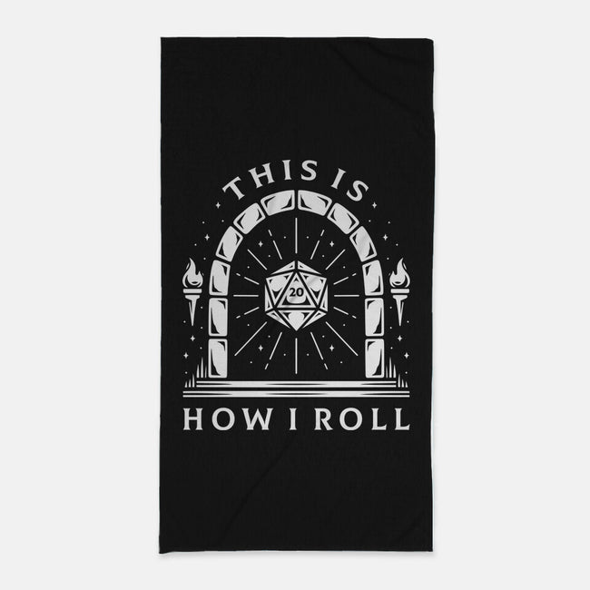 How I Roll-none beach towel-Alundrart