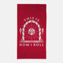 How I Roll-none beach towel-Alundrart