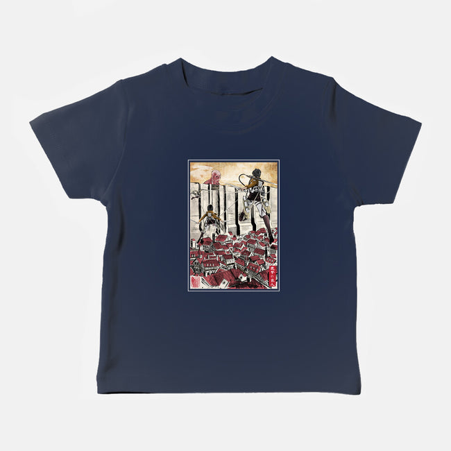 Defending The Wall-baby basic tee-DrMonekers