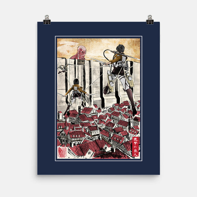 Defending The Wall-none matte poster-DrMonekers