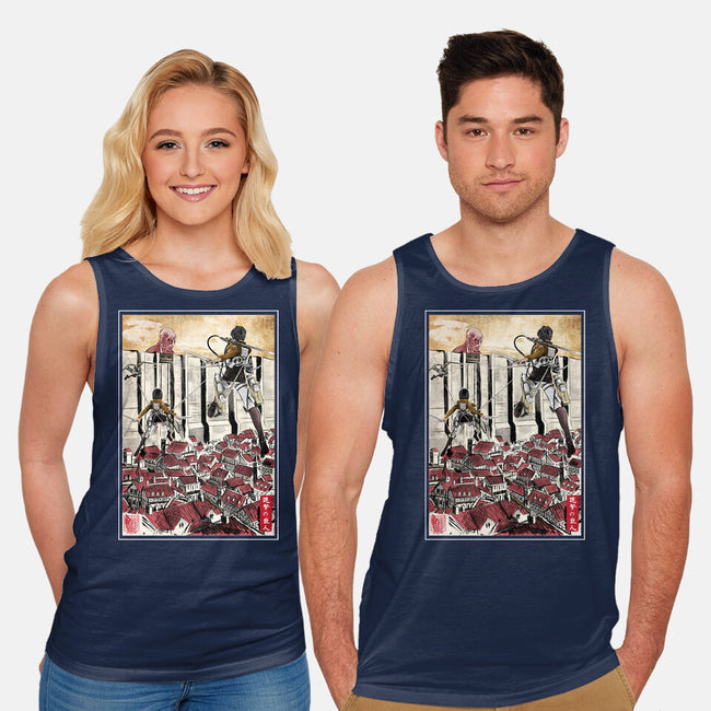 Defending The Wall-unisex basic tank-DrMonekers