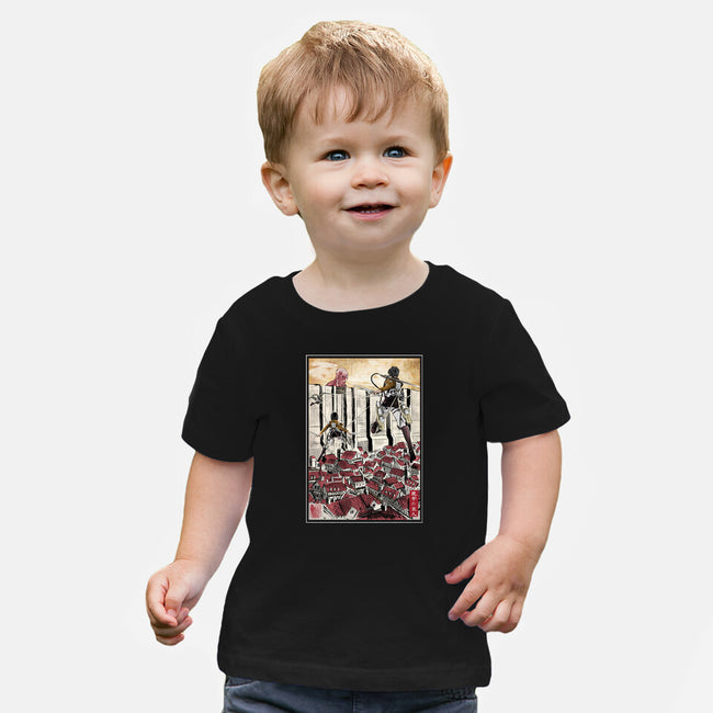 Defending The Wall-baby basic tee-DrMonekers