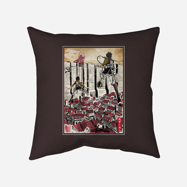 Defending The Wall-none removable cover w insert throw pillow-DrMonekers