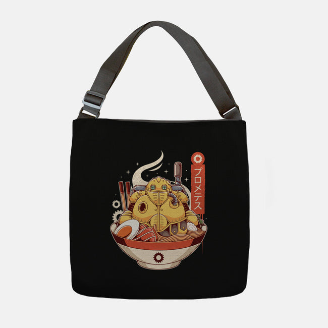 Robo Ramen-none adjustable tote bag-Alundrart