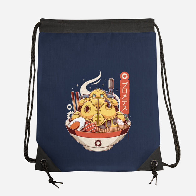Robo Ramen-none drawstring bag-Alundrart