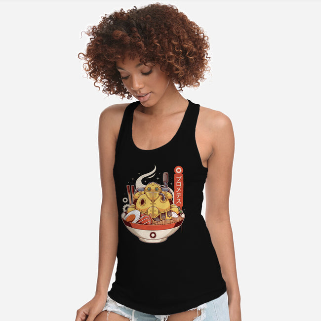 Robo Ramen-womens racerback tank-Alundrart