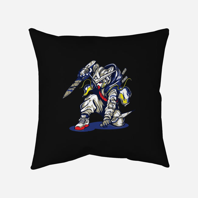 Gundam Ninja-none removable cover w insert throw pillow-Rudy