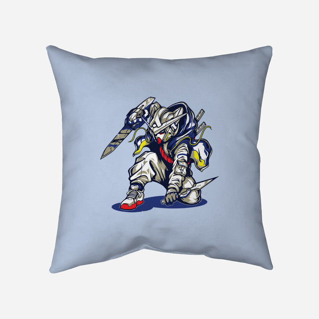 Gundam Ninja-none removable cover w insert throw pillow-Rudy