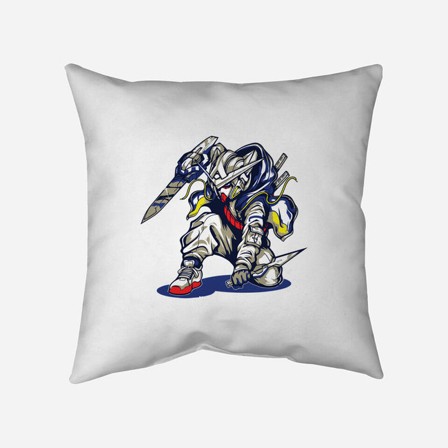 Gundam Ninja-none removable cover w insert throw pillow-Rudy