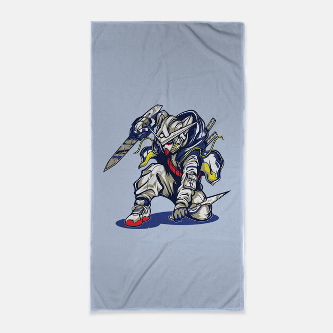 Gundam Ninja-none beach towel-Rudy
