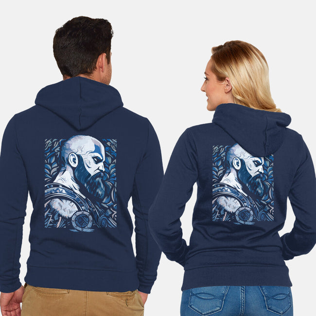 God Of The North-unisex zip-up sweatshirt-Vanadium