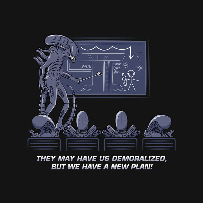 Demoralized Aliens-womens basic tee-rocketman_art